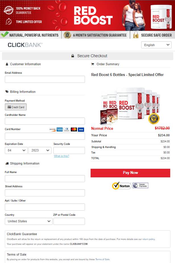 Red Boost - Secure page order